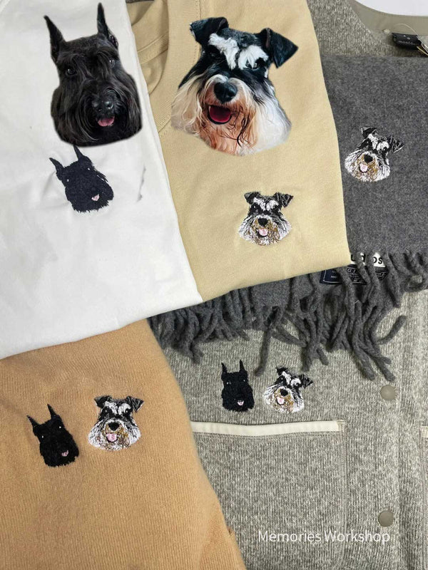 Customized embroidered T-shirts for pets