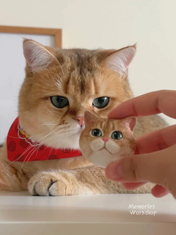 👉 Handmade ceramic pet figurine commemorative doll 🐱🐱🐱